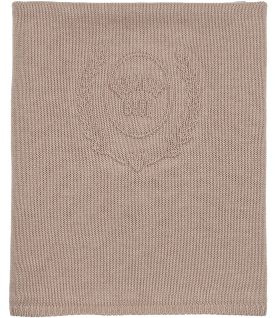 Peluche Embossed Knit Blanket - Taupe