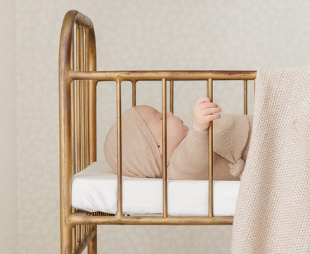 Knit Paci Holder - Taupe