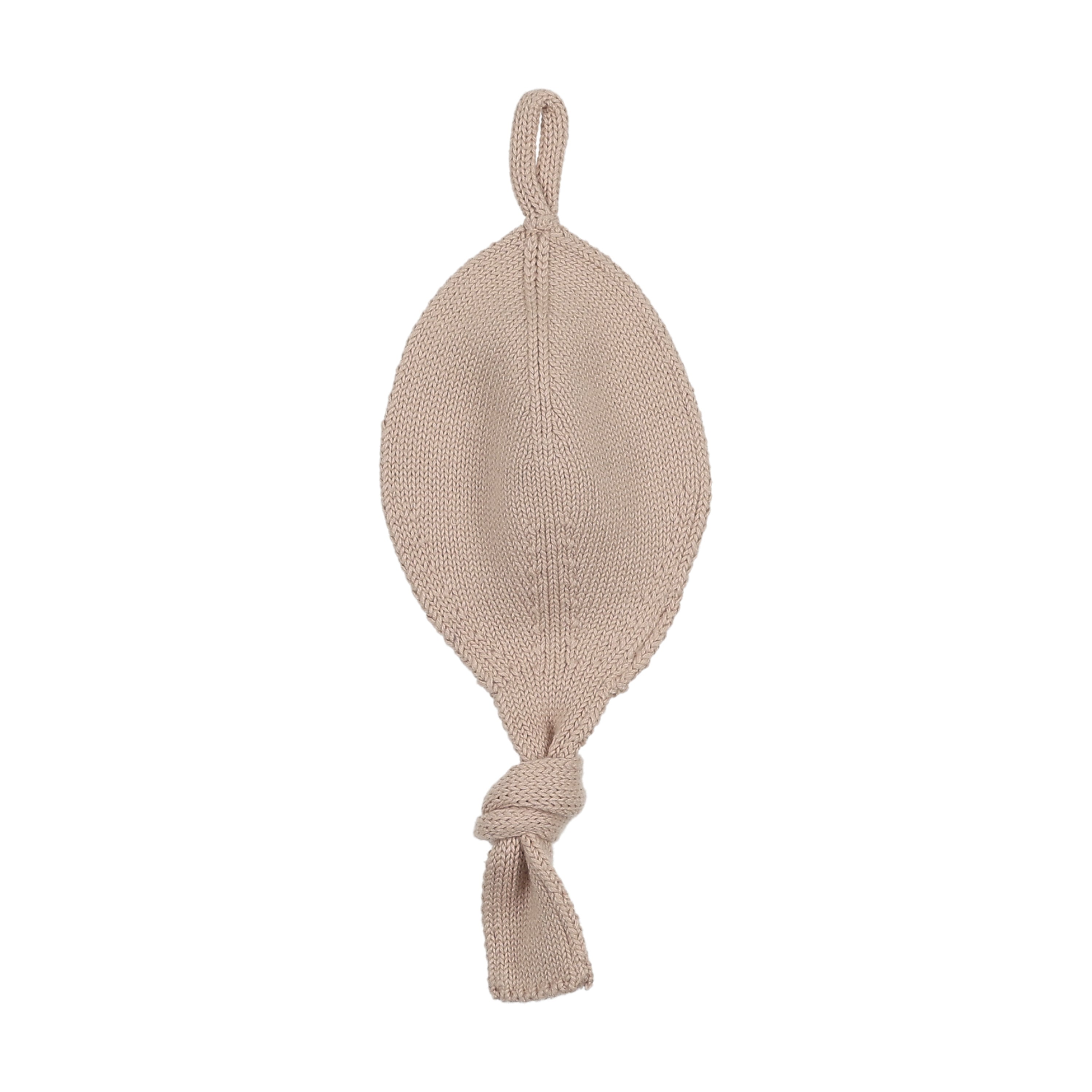 Knit Paci Holder - Taupe