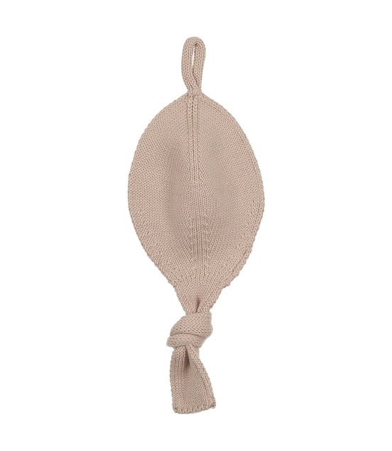 Knit Paci Holder - Taupe